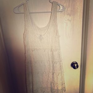 Lace white dress
